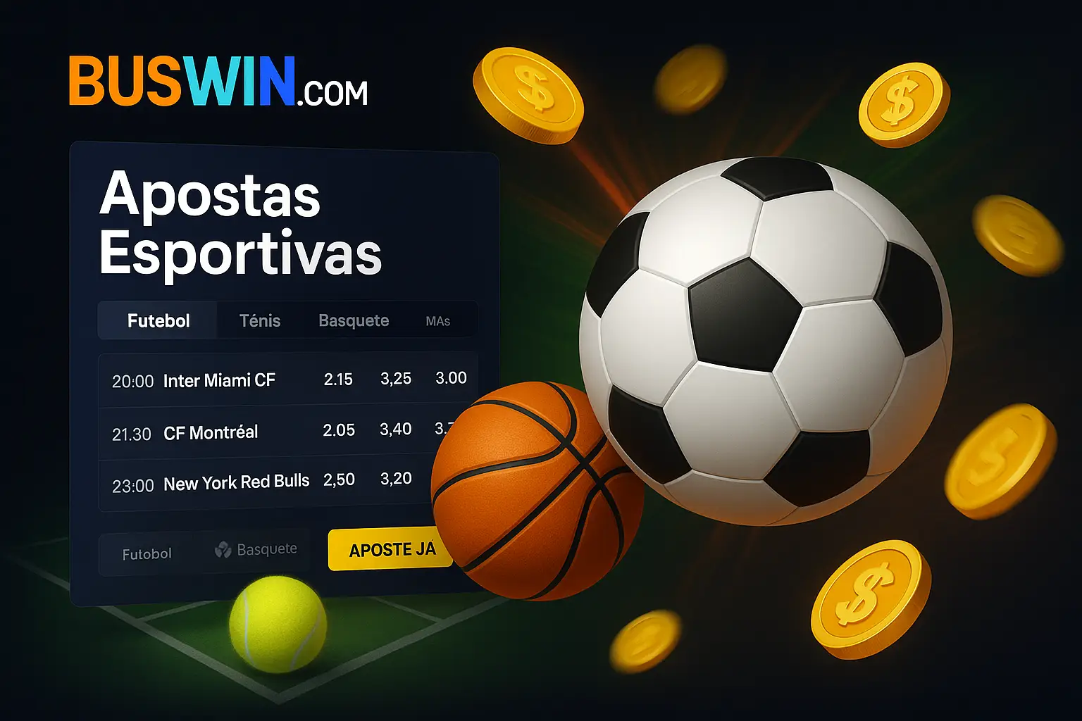 Aposte em apostas esportivas no cassino online BUSWIN