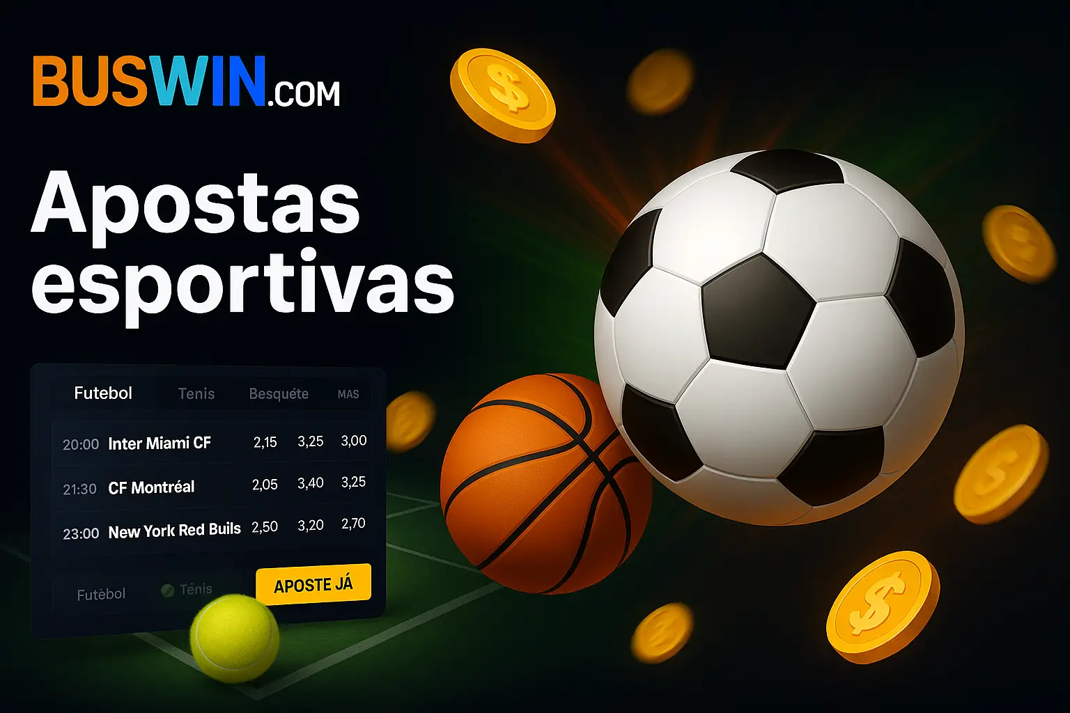 Apostas esportivas no cassino online BUSWIN