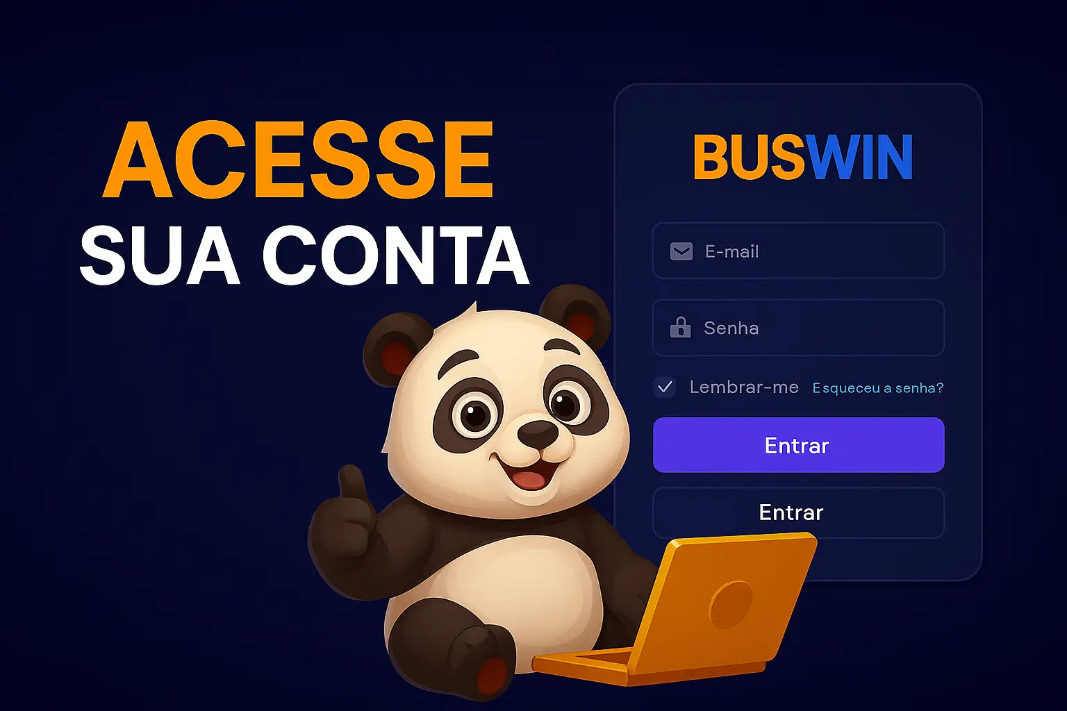 Não Perca tempo, o rRgistro na site BUSWIN