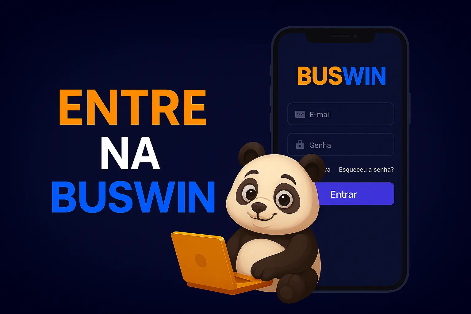 Criar uma nova Conta no plataforma BUSWIN